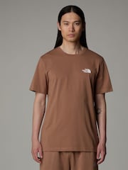 The North Face Tan Brown Mens Simple Dome T-Shirt - Image 1 of 5