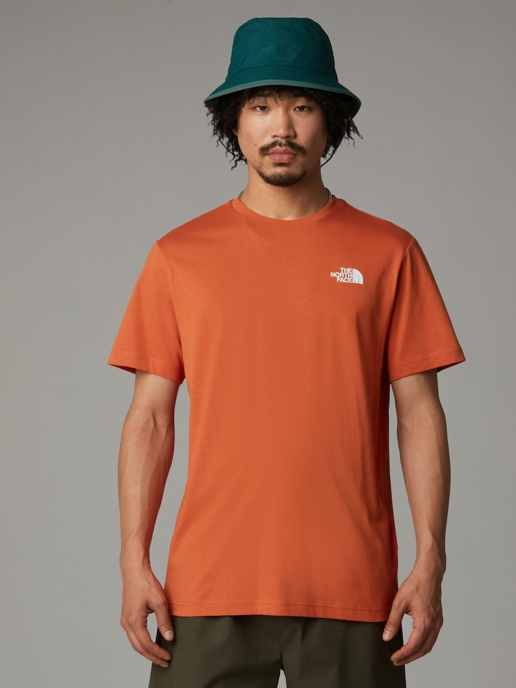 Коричневый, темно-коричневый - Футболка The North Face Box NSE - Изображение 2 из 3