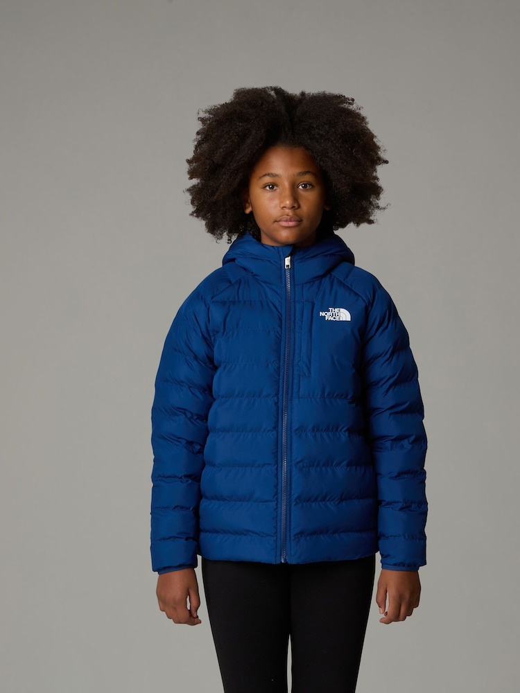 The North Face Blue Girls Reversible Perrito Hooded Jacket - Image 1 of 4