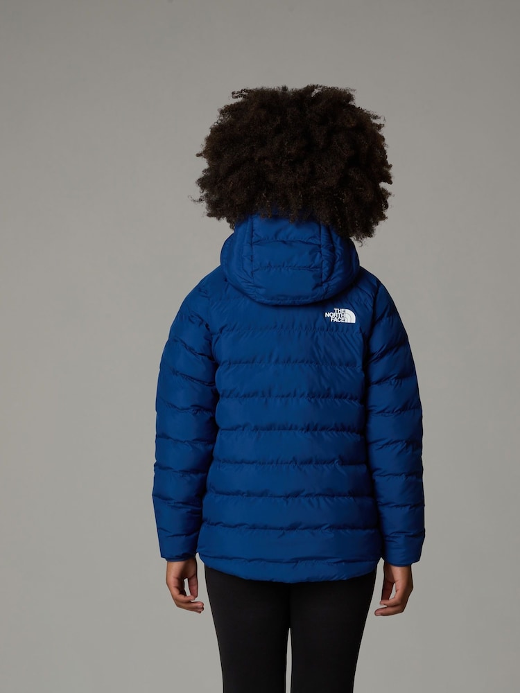 The North Face Blue Girls Reversible Perrito Hooded Jacket - Image 2 of 4