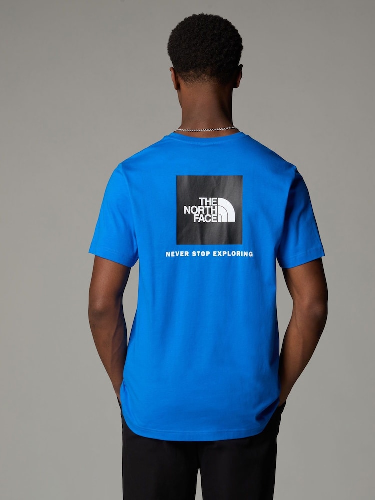 Синий - Футболка The North Face Box NSE - Изображение 2 из 3