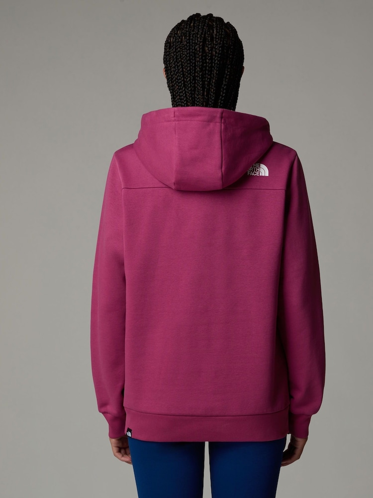 Morado - Sudadera con capucha para mujer Simple Dome de The North Face - Imagen 2 de 3