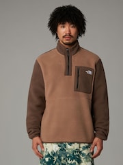 The North Face Brown Yumiori 1/4 Zip Fleece - Image 1 of 3