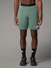 The North Face Green Mens Mountain Athletics Fleece Shorts - Image 1 of 4
