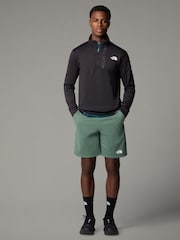 The North Face Green Mens Mountain Athletics Fleece Shorts - Image 3 of 4