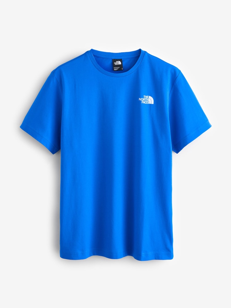 The North Face Blue Vertical Print T-Shirt - Image 1 of 3