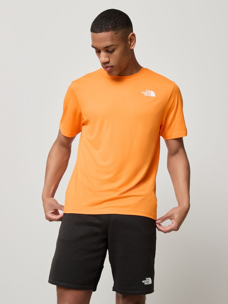 The North Face Orange Mens 24/7 T-Shirt - Image 1 of 6