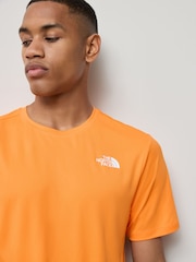 The North Face Orange Mens 24/7 T-Shirt - Image 5 of 6