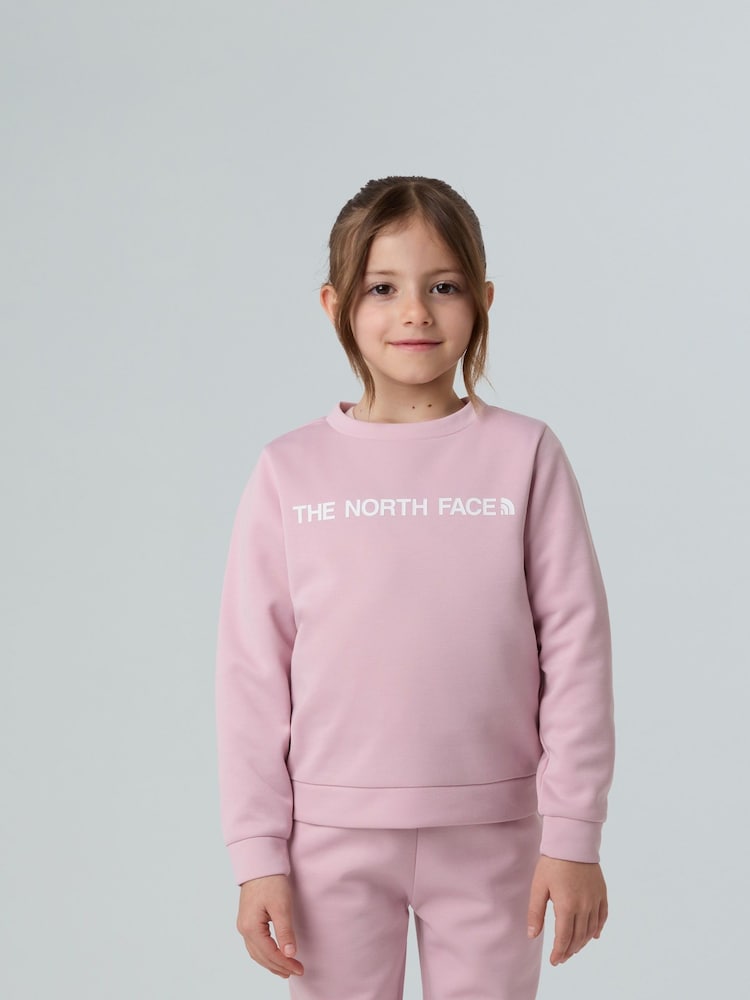 The North Face Pink Girls Poly Sweat Top And Bottoms Set - Image 5 of 7