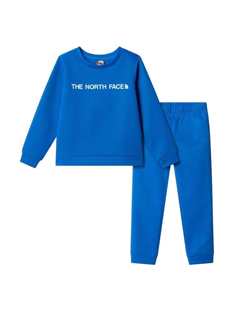 The North Face Blue Dark Kids Easy Full Zip Sweat Suit Set - Image 6 of 7
