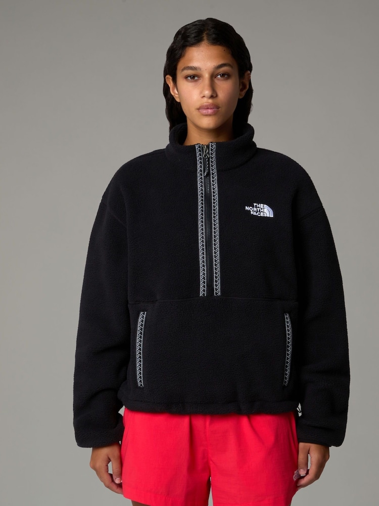 Черный - Флисовый топ с молнией The North Face Fleeski 1/4 - Изображение 1 из 3