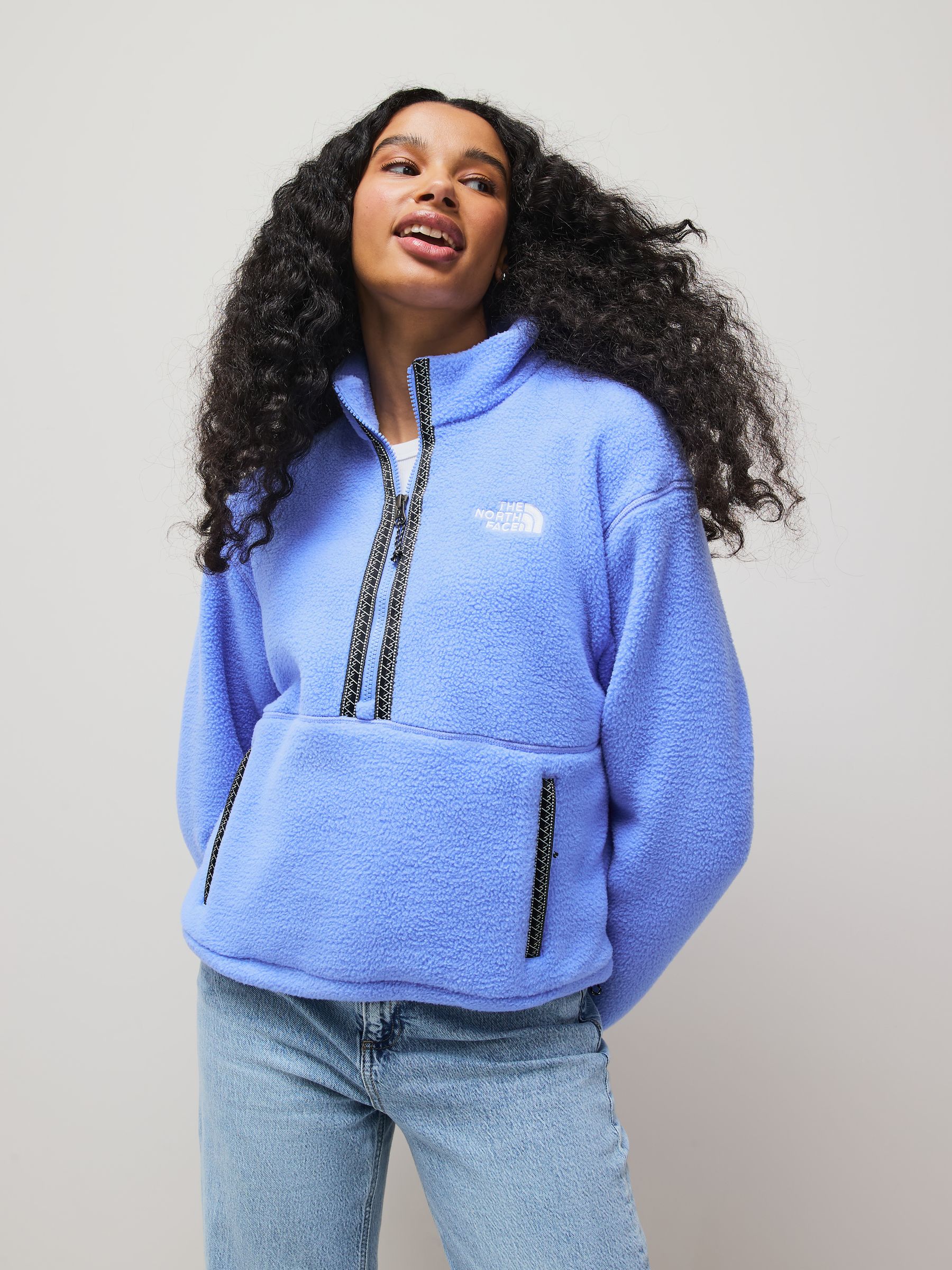 素敵な Fleece Zip 1/4 Fleeski Blue Face North The Buy from USA Next その他