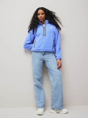 The North Face Blue Fleeski 1/4 Zip Fleece - Image 3 of 6