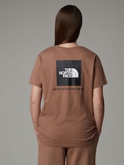 The North Face Brown Womens Box NSE Relaxed T-Shirt - Image 2 of 4