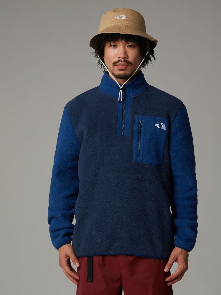 Синий - Флисовая кофта North Face Yumiori 1/4 на молнии - Изображение 1 из 3