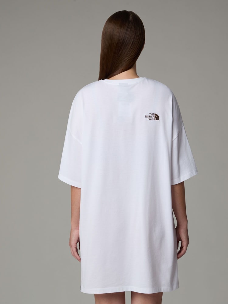 The North Face White The North Face Oversized Simple Dome 100% Cotton T-Shirt Dress - Image 2 of 3 The North Face White The North Face Oversized Simple Dome 100% Cotton T-Shirt Dress - Image 2 of 3