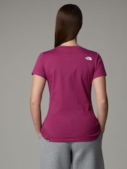 Morado - Camiseta para mujer The North Face Simple Dome - Imagen 2 de 3