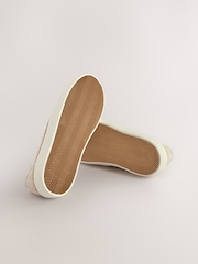 Neutral Linen Slip On Shoes - Image 4 of 5