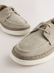 Neutral Suede Boat Shoes - Image 6 of 7