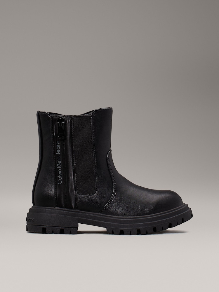 Calvin Klein Black Chelsea Boots - Image 1 of 7