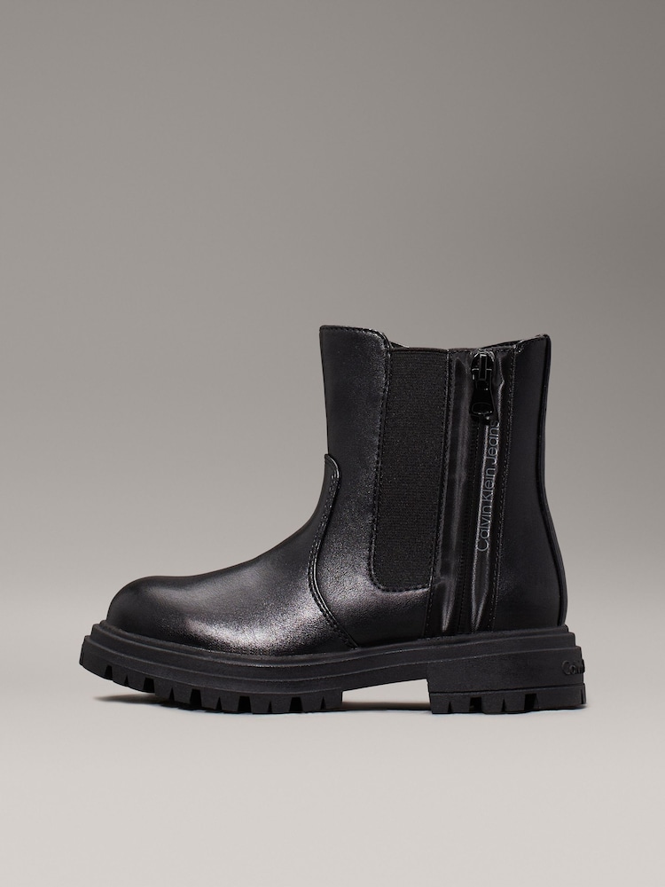 Calvin Klein Black Chelsea Boots - Image 2 of 7