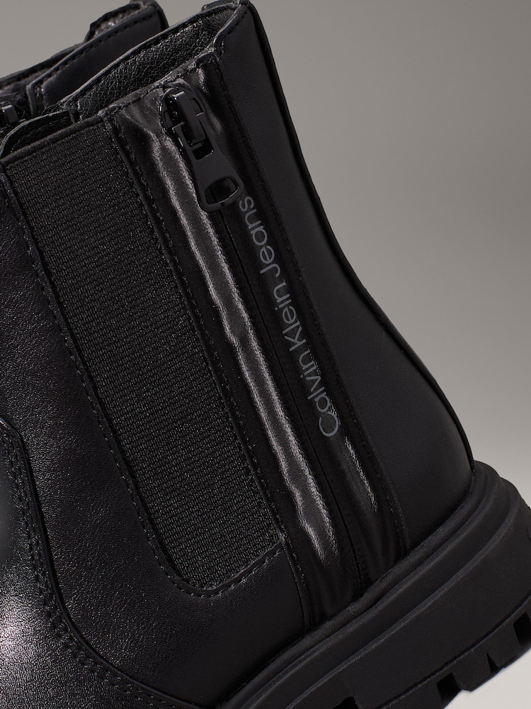 Calvin Klein Black Chelsea Boots - Image 7 of 7