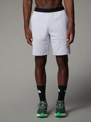 The North Face White Mens Mountain Athletics Fleece Shorts - Image 1 of 3