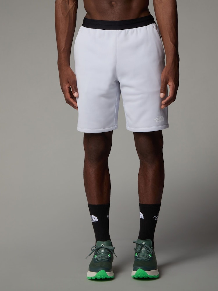 The North Face White Mens Mountain Athletics Fleece Shorts - Image 1 of 3