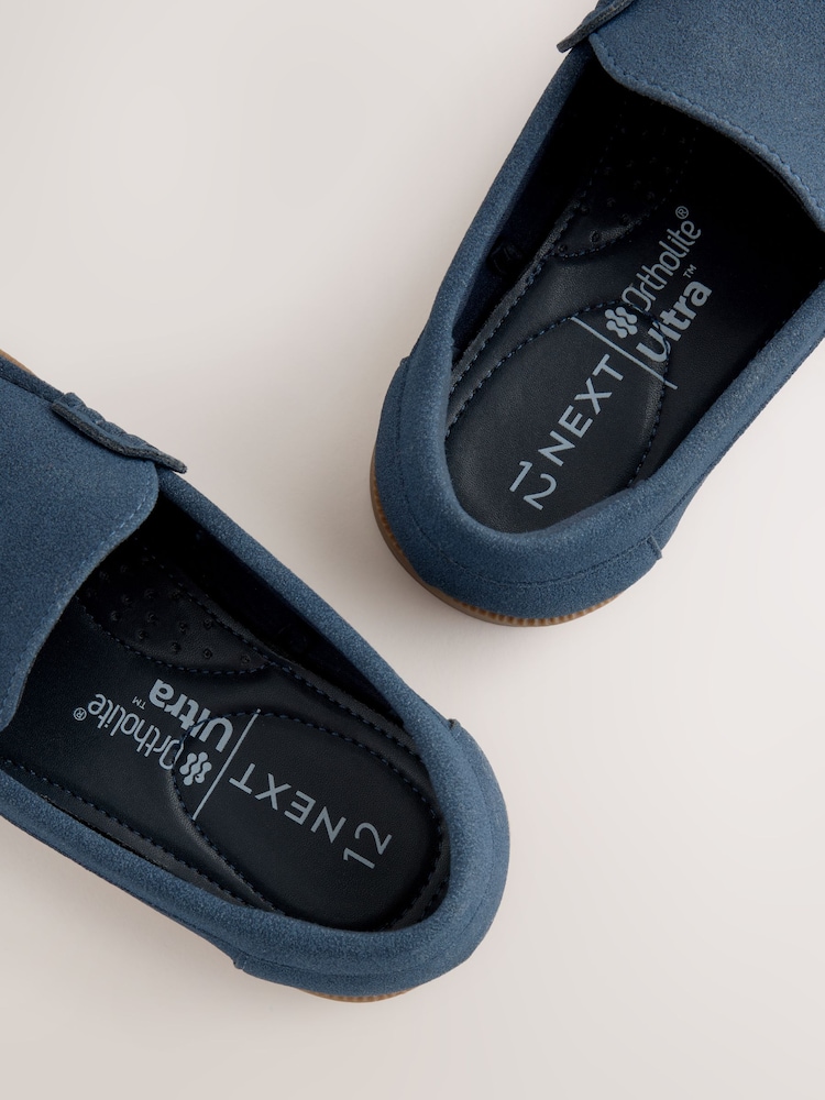Navy Standard Fit (F) Loafers - Image 4 of 5