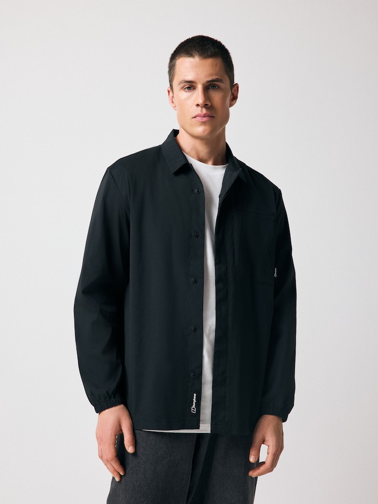 Berghaus Black Explorer Long Sleeve Overshirt - Image 1 of 9
