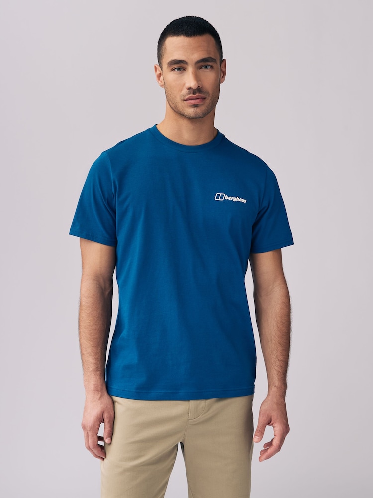 Berghaus Blue Rolling Peaks T-Shirt - Image 1 of 12
