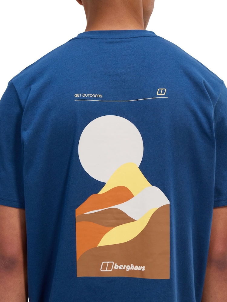 Berghaus Blue Rolling Peaks T-Shirt - Image 5 of 12