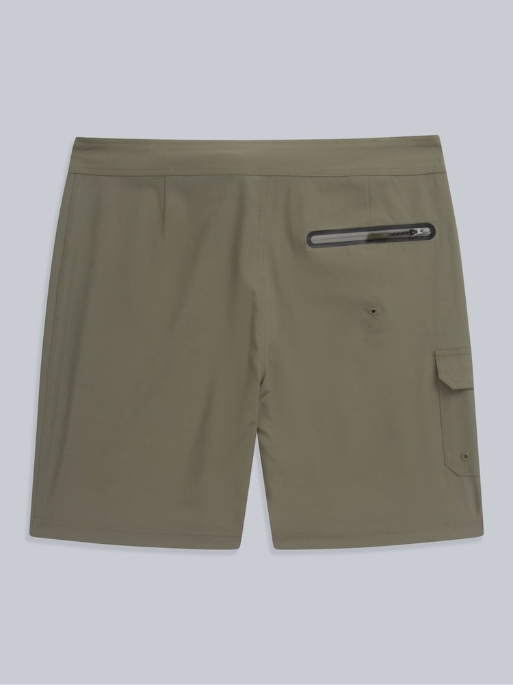 Animal Green Mens Brett Cargo UV Max Board Shorts - Image 2 of 5 Animal Green Mens Brett Cargo UV Max Board Shorts - Image 2 of 5