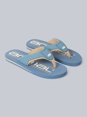Animal Pale Blue Mens Jekyl Flip Flops - Image 1 of 5