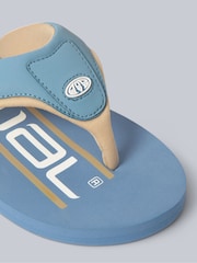 Animal Pale Blue Mens Jekyl Flip Flops - Image 4 of 5