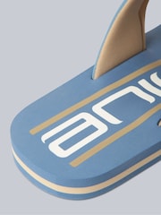 Animal Pale Blue Mens Jekyl Flip Flops - Image 5 of 5