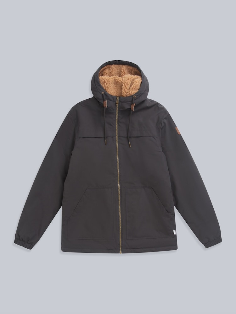 Animal Grey Mens Bude Borg Lined Jacket - Image 1 of 5