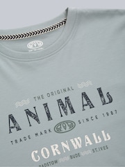 Animal Blue Jacob Organic Front Graphic T-Shirt - Image 4 of 4