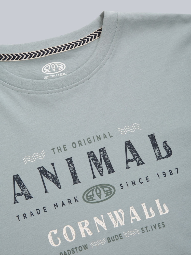 Animal Blue Jacob Organic Front Graphic T-Shirt - Image 4 of 4