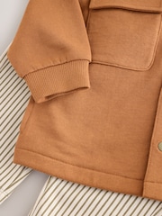 Tan Brown 100% Cotton Jersey Shirt and Joggers Set (3mths-7yrs) - Image 10 of 10
