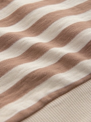 Brown and Off White Stripe Jersey Sweatshirt and Leggings Set (3mths-7yrs) - Image 5 of 5