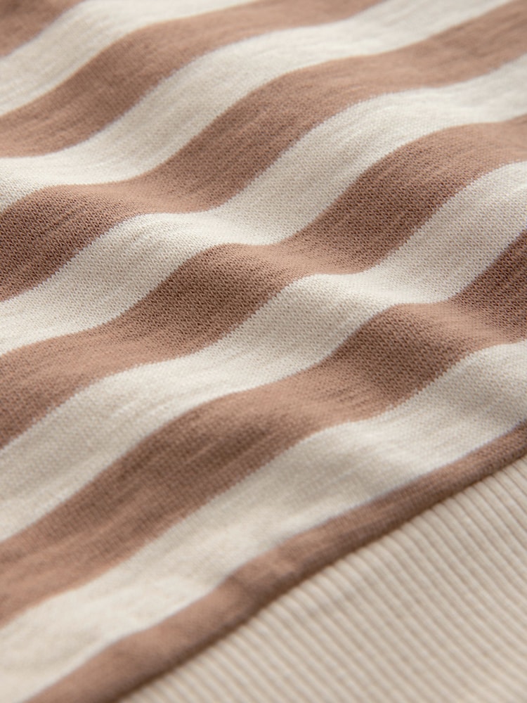 Brown and Off White Stripe Jersey Sweatshirt and Leggings Set (3mths-7yrs) - Image 5 of 5