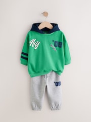 Green Varsity Hoodie and Joggers Set (3mths-7yrs) - Image 5 of 8