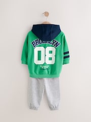Green Varsity Hoodie and Joggers Set (3mths-7yrs) - Image 6 of 8