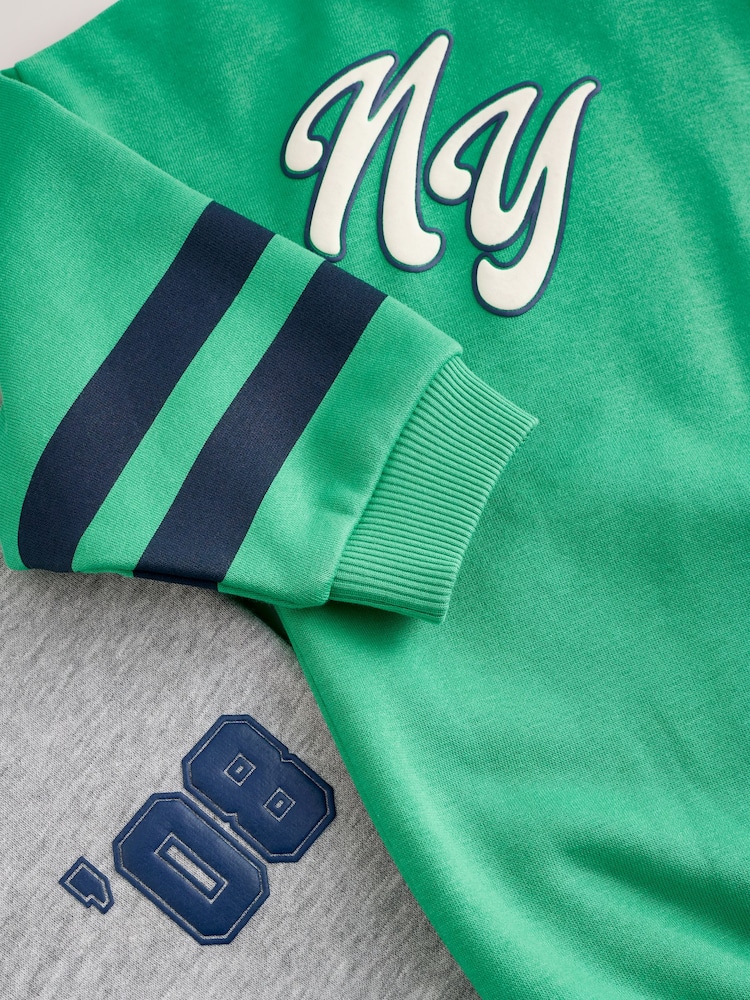 Green Varsity Hoodie and Joggers Set (3mths-7yrs) - Image 8 of 8