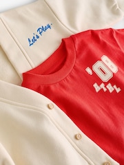 Red/Blue Cardigan and Joggers Set (3mths-7yrs) - Image 10 of 11