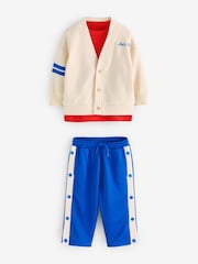 Red/Blue Cardigan and Joggers Set (3mths-7yrs) - Image 6 of 11