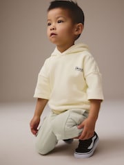 Lime Green Utility 100% Cotton Hoodie and Shorts Set (3mths-7yrs) - Image 2 of 9