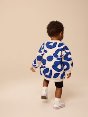 Blue/Black Sweat Top and Cycling Shorts Set (3mths-7yrs) - Image 2 of 4