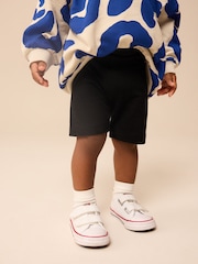 Blue/Black Sweat Top and Cycling Shorts Set (3mths-7yrs) - Image 3 of 4